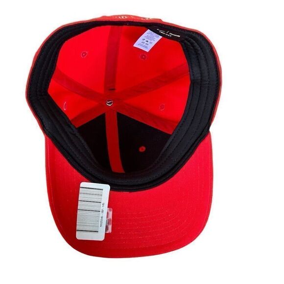 Nike Ohio State Buckeyes Men's Flex Dri-Fit Cap Red One Size - Picture 4 of 6